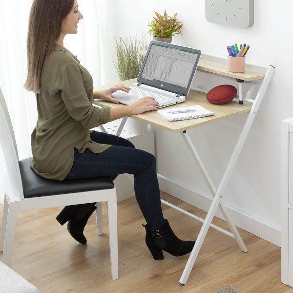 Escritorio plegable con estante InnovaGoods