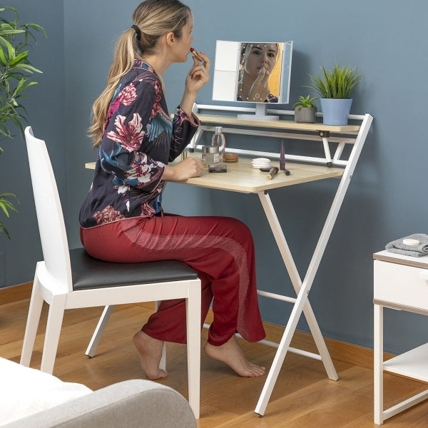 Escritorio plegable con estante InnovaGoods