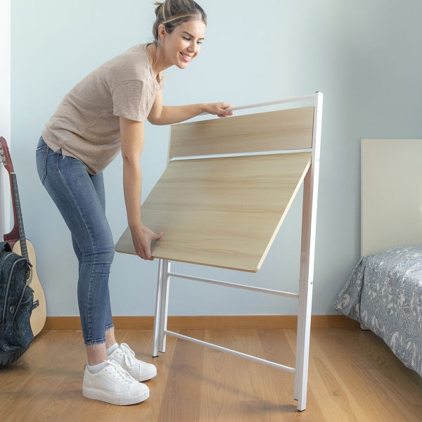 Escritorio plegable con estante InnovaGoods