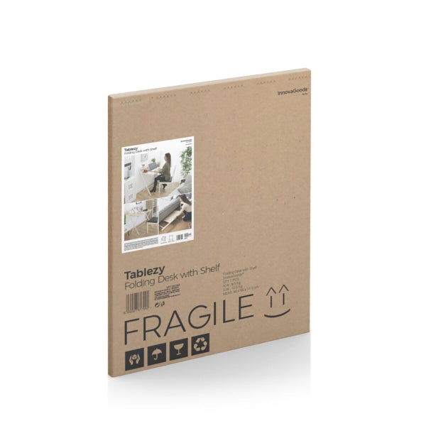 Escritorio plegable con estante InnovaGoods
