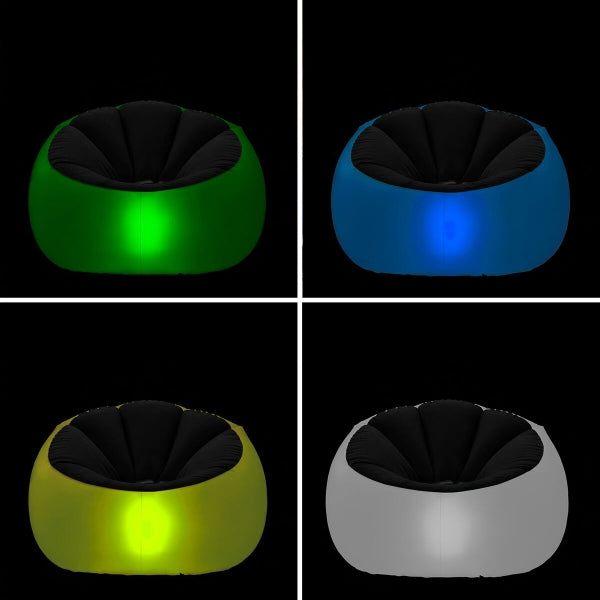 Sillón hinchable con luz LED multicolor InnovaGoods