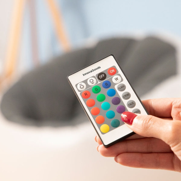 Sillón hinchable con luz LED multicolor InnovaGoods