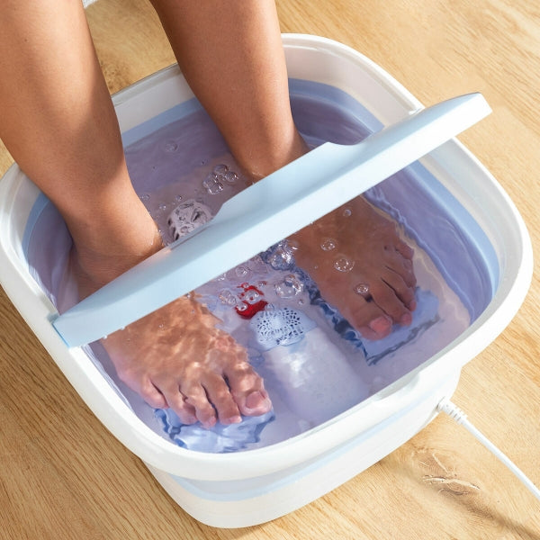Spa plegable para pies con rodillos e hidromasaje InnovaGoods