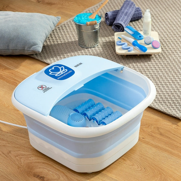 Spa plegable para pies con rodillos e hidromasaje InnovaGoods