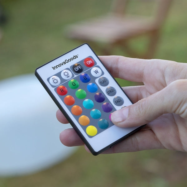 Asiento hinchable con luz LED multicolor InnovaGoods