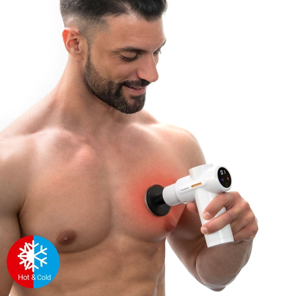 Pistola de masaje muscular con frío y calor InnovaGoods